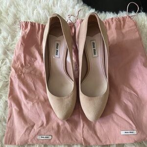 Miu Miu Pumps - size 38 - light pink suede